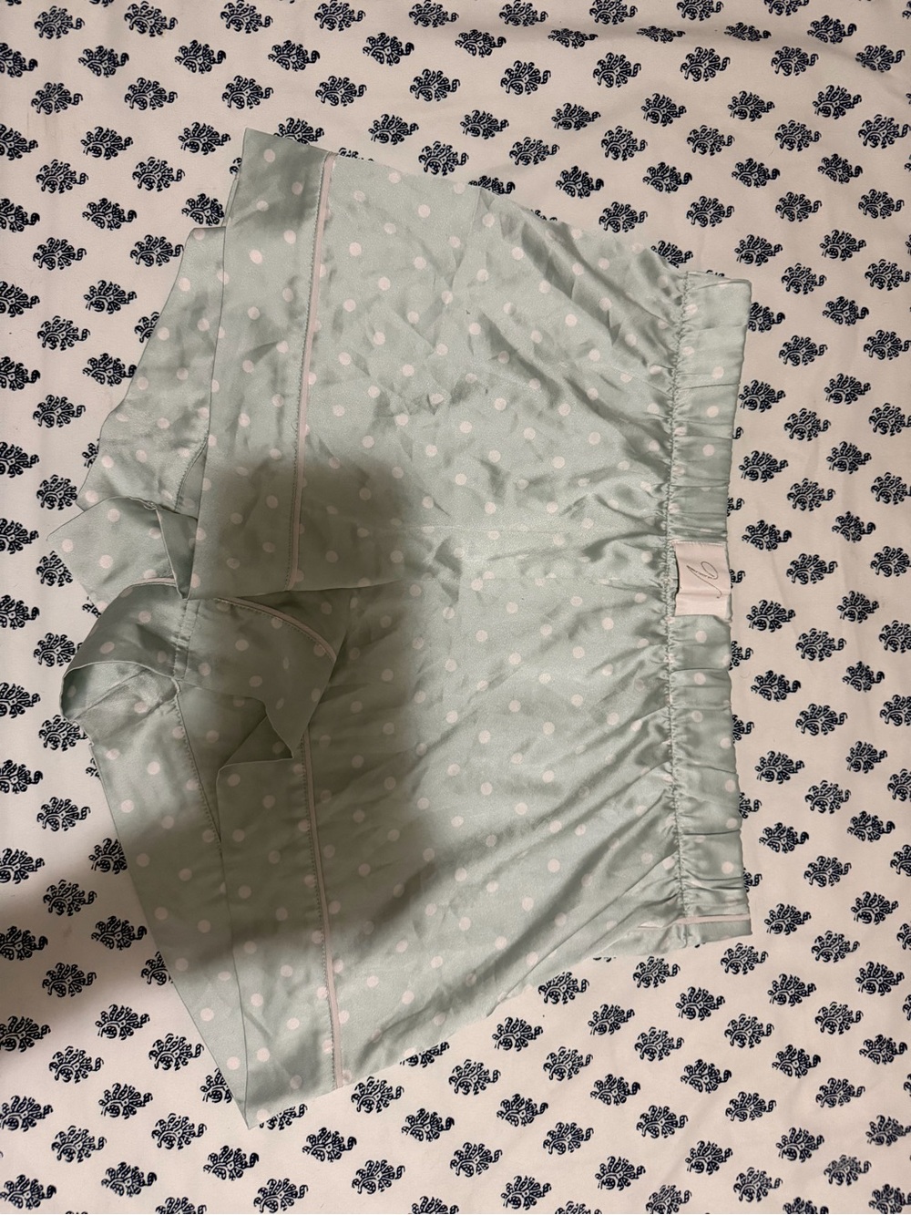 Victoria's Secret Mint Green Polka Dot Pajama Shorts